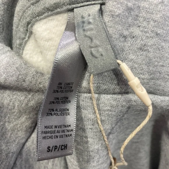 NEW! SKIMS Oversized Cotton Fleece Pullover Hoodie Heather Gray Sz XSmall, Small - Picture 7 of 9